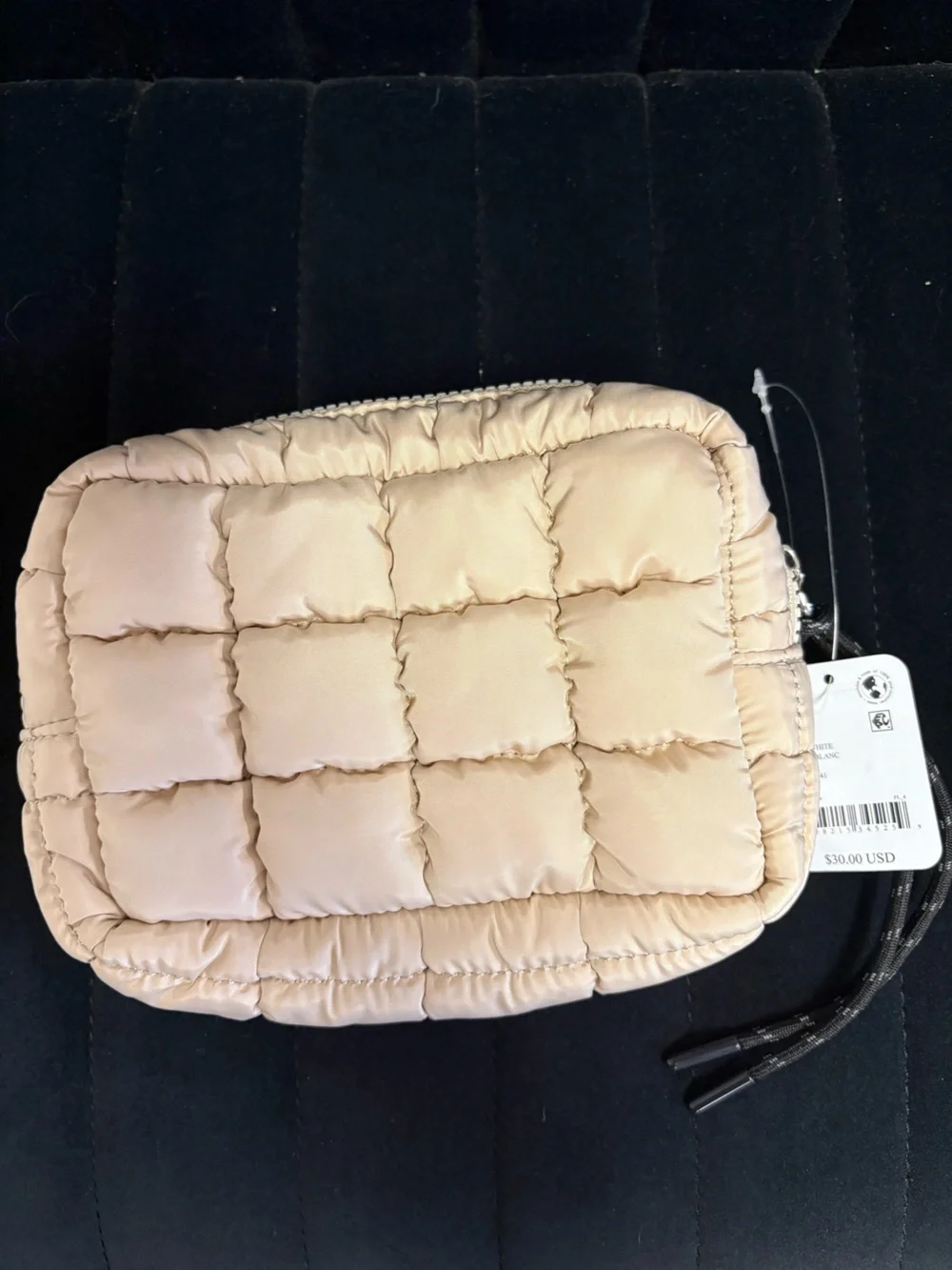 Free People Movement Quilted Mini Case in Off White NWT